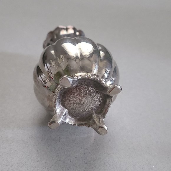 Vintage Oxford Silver Plated Salt / Pepper Shaker 409 SP Lead 4-Hole - Picture 8 of 11